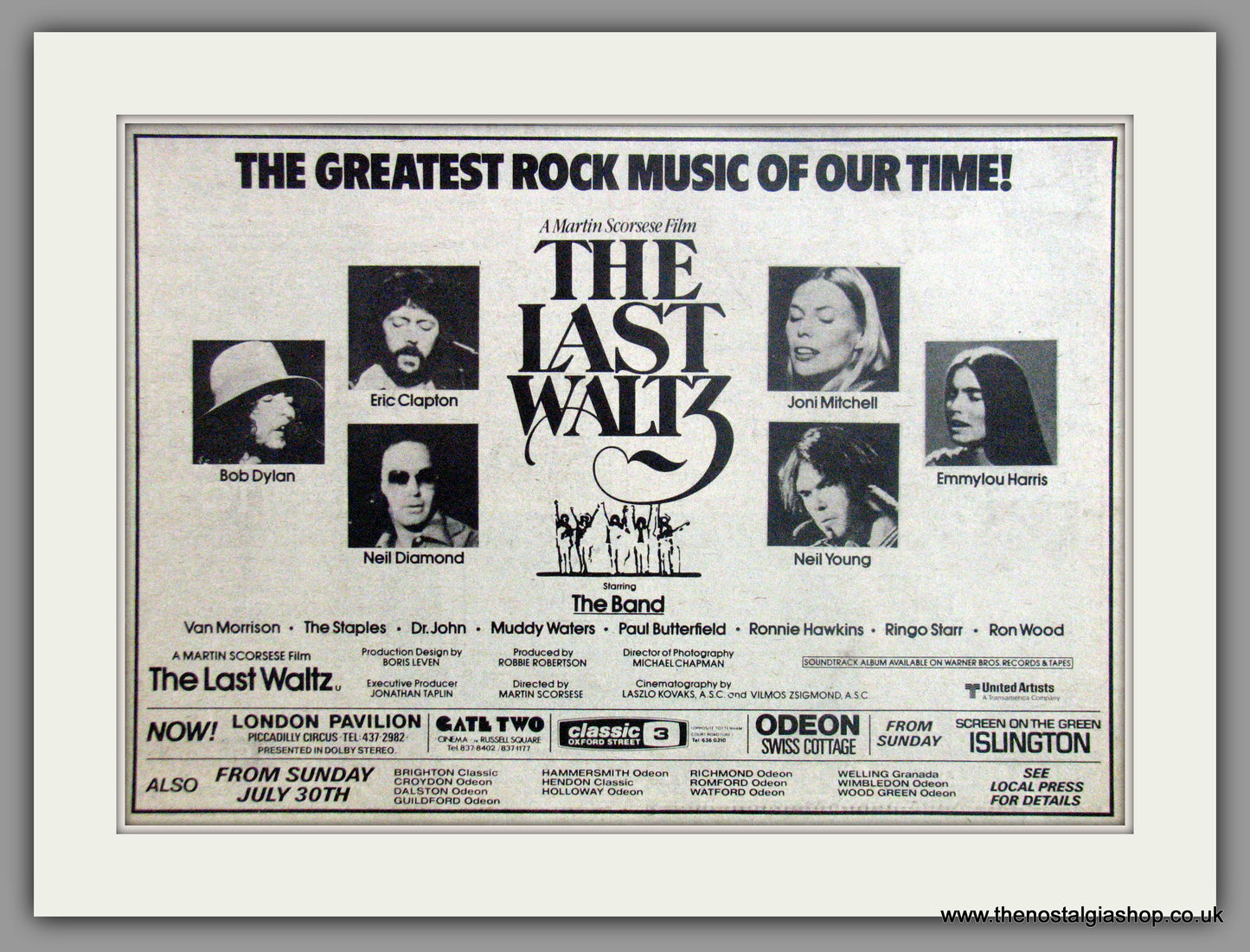 Last Waltz (The). Original Advert 1978 (ref AD51061)