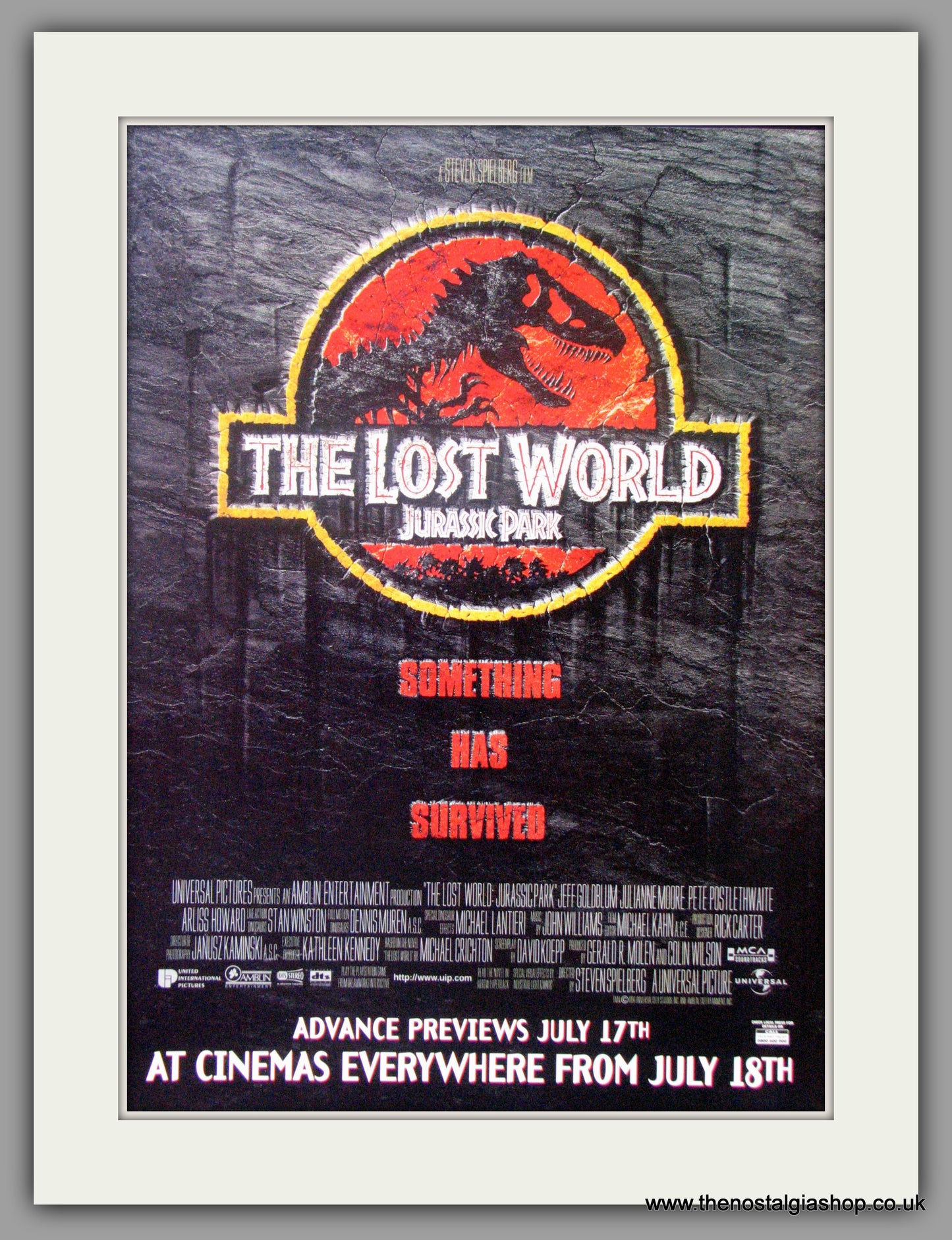 Lost World (The) Jurassic Park. Vintage Advert 1997 (ref AD51145)