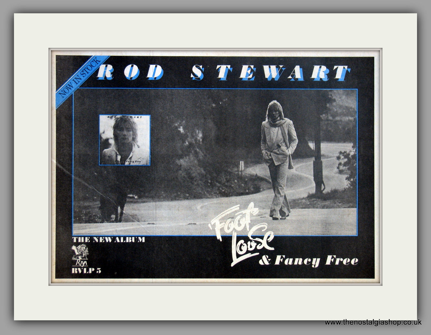 Rod Stewart. Foot Loose and Fancy Free. Vintage Advert 1977 (ref AD11188)