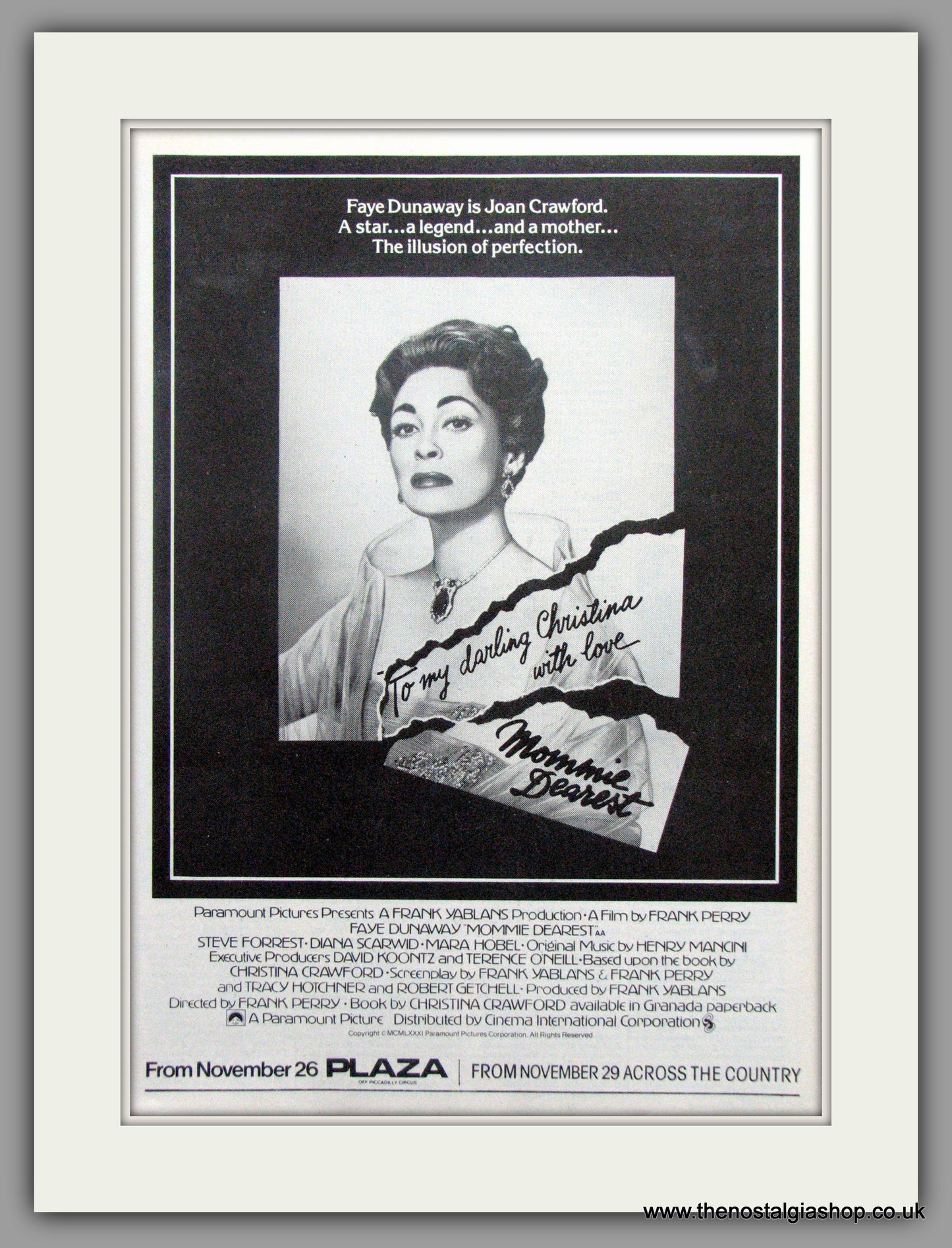 Mommie Dearest. Vintage Advert 1984 (ref AD51194)