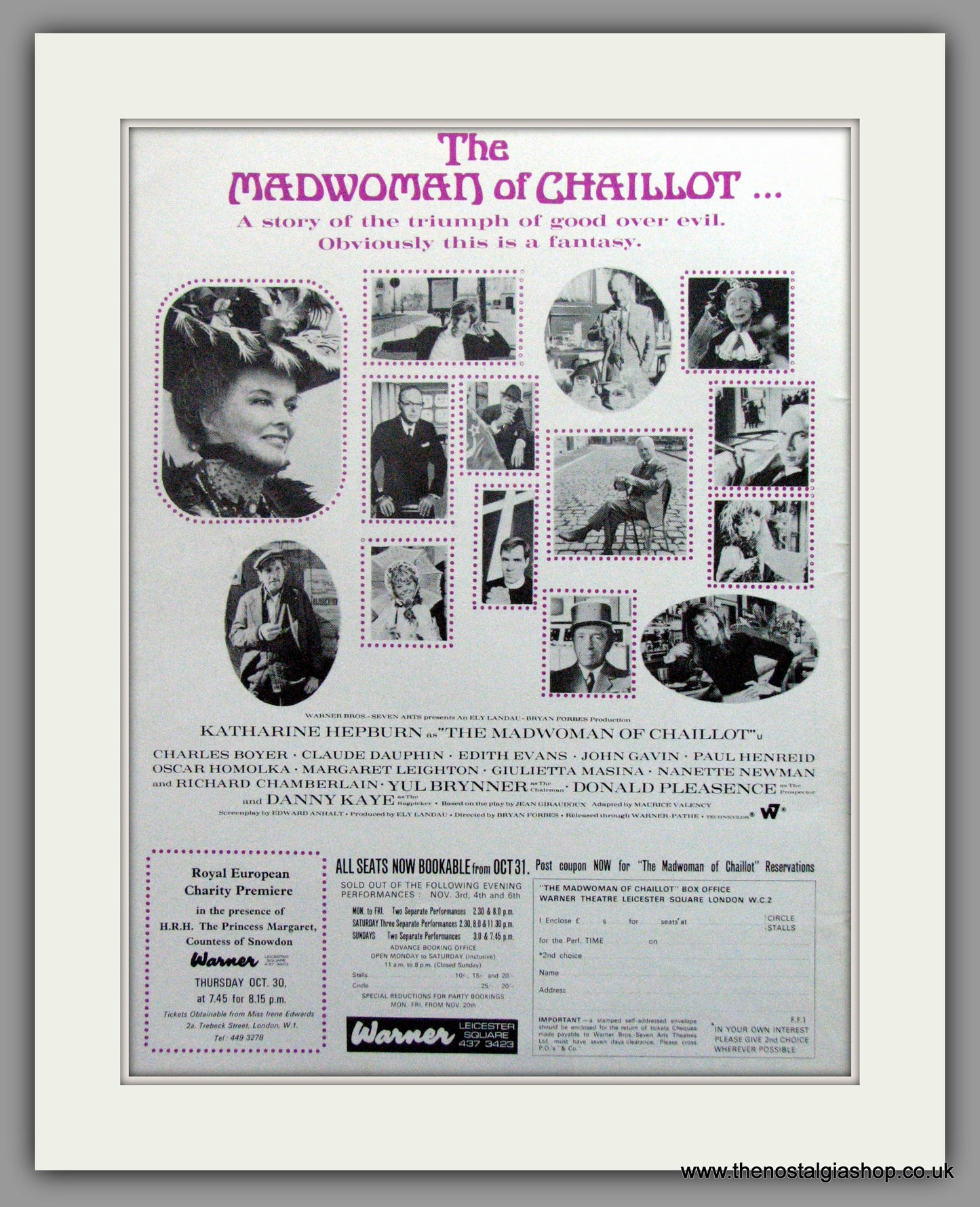 Mad Woman Of Chaillot (The). Vintage Advert 1969 (ref AD51206)