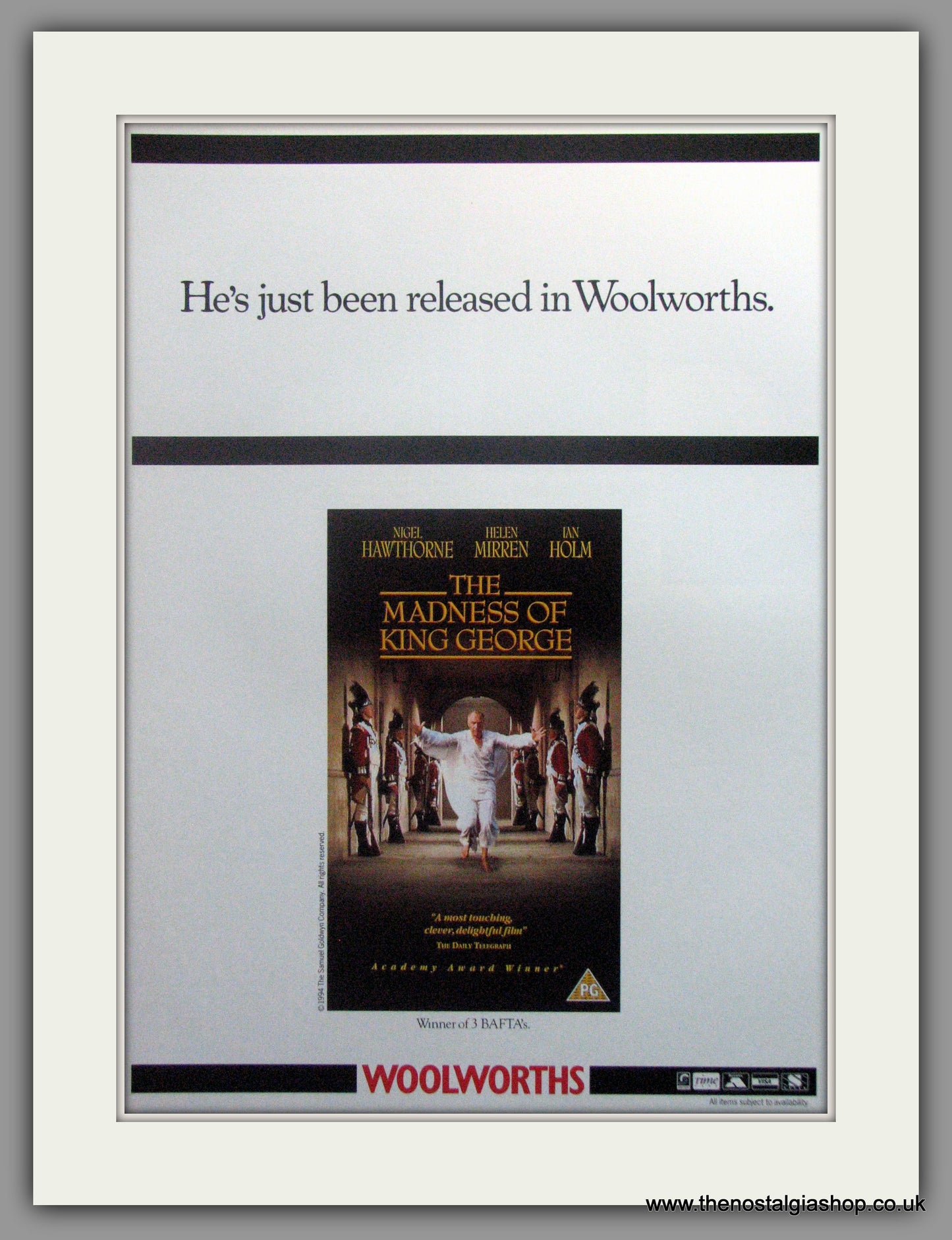 Madness Of King George (The). Vintage Advert 1996 (ref AD51240)