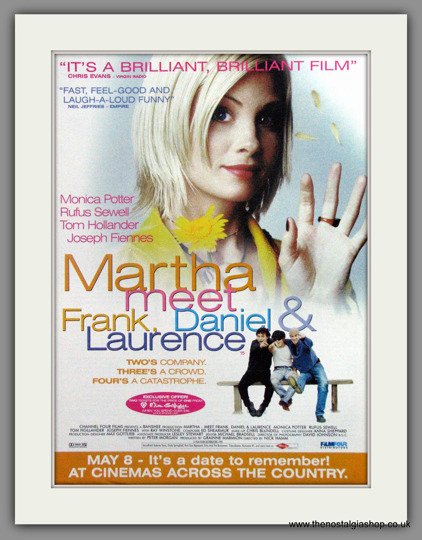 Martha Meet Frank, Daniel & Laurence. Vintage Advert 1998 (ref AD51243)