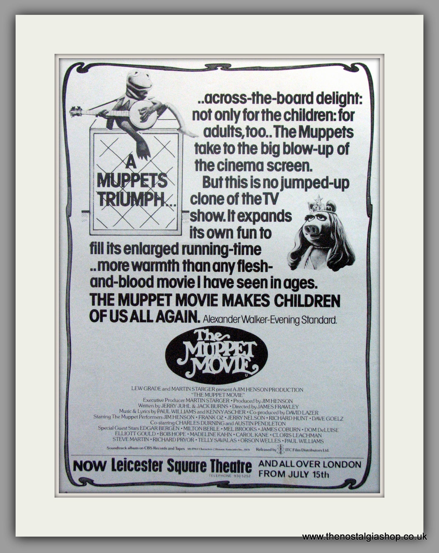 Muppet Movie (The). Vintage Advert 1979 (ref AD51251)