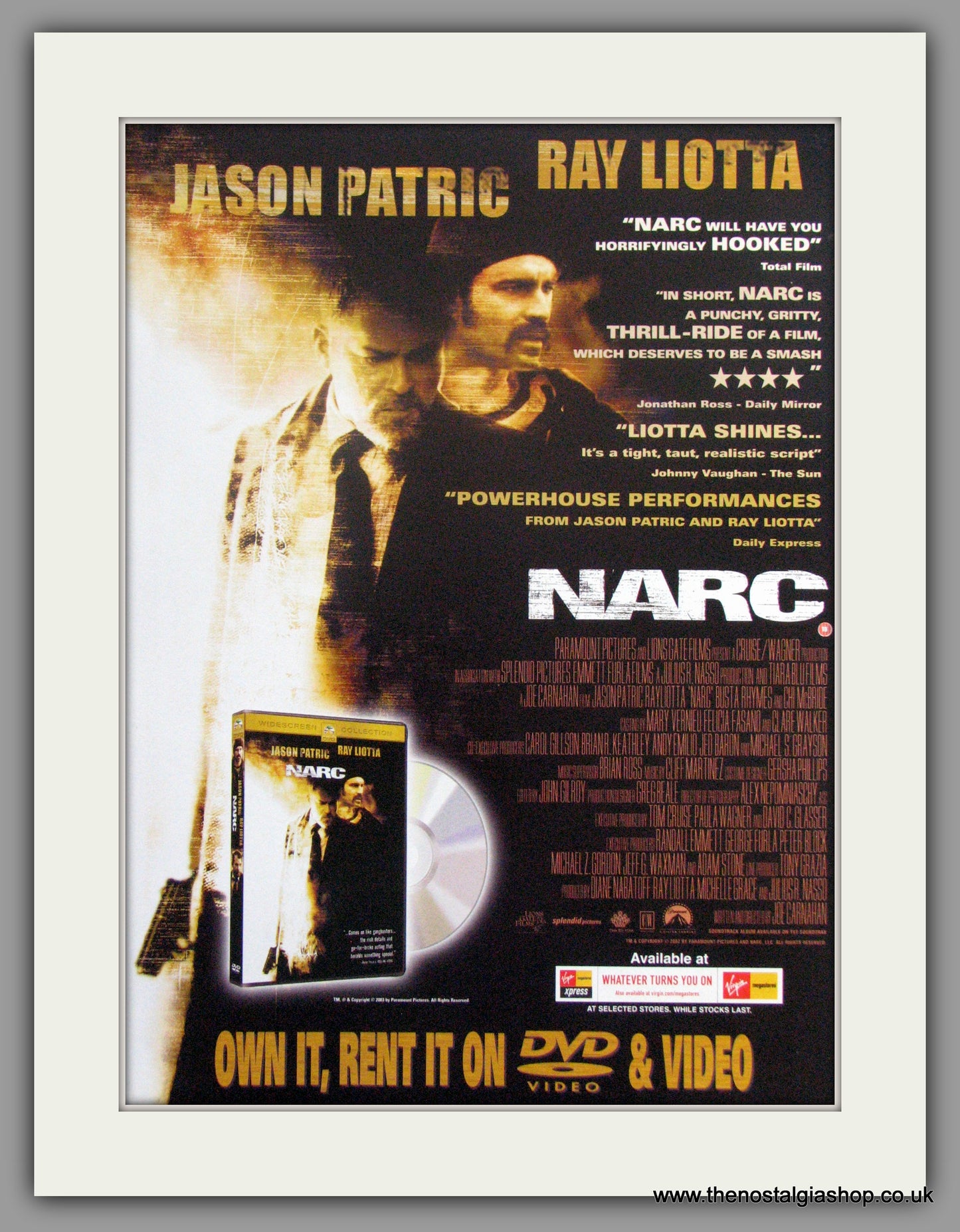 Narc. Vintage Advert 2003 (ref AD51257)