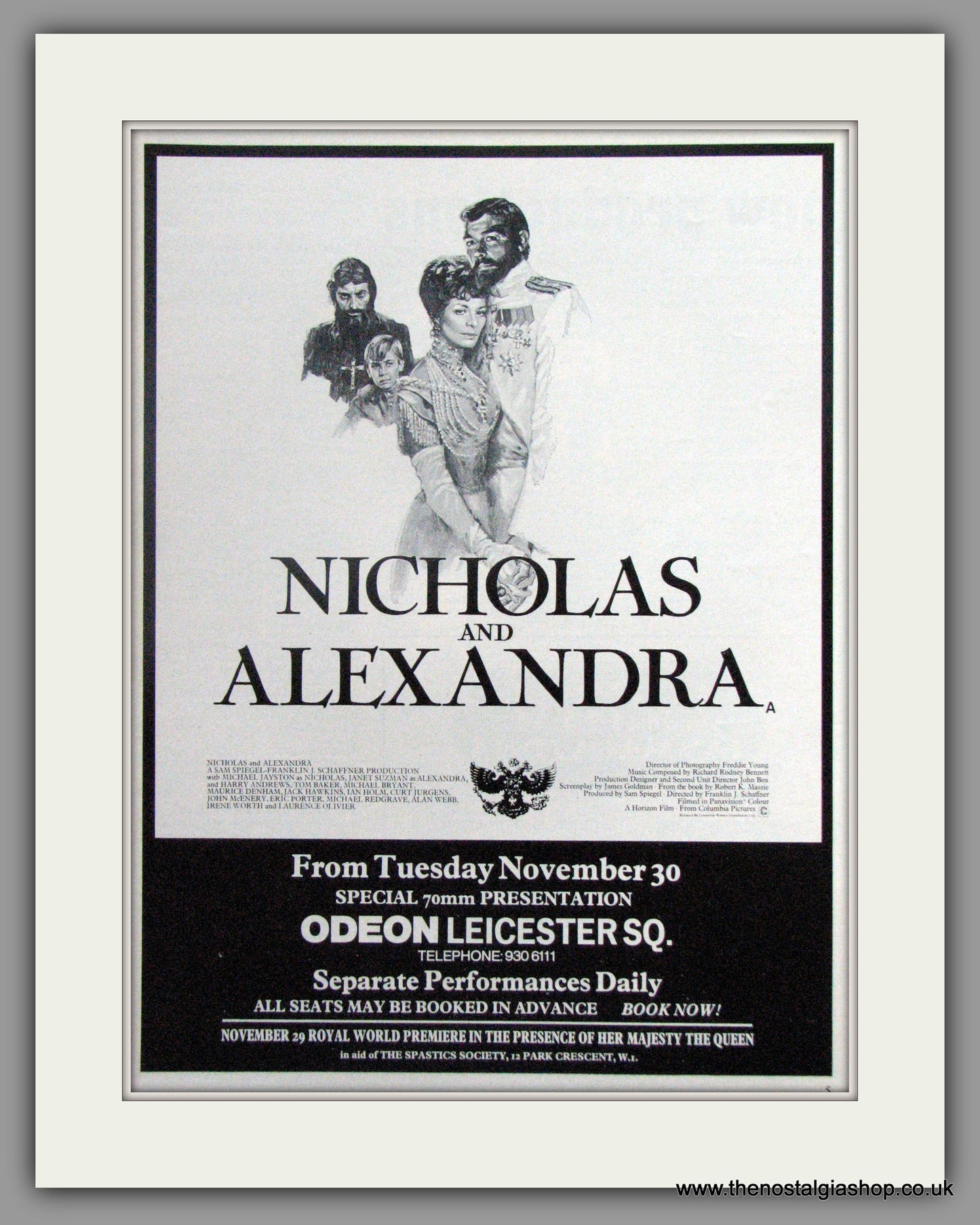 Nicholas And Alexandra. Vintage Advert 1971 (ref AD51261)