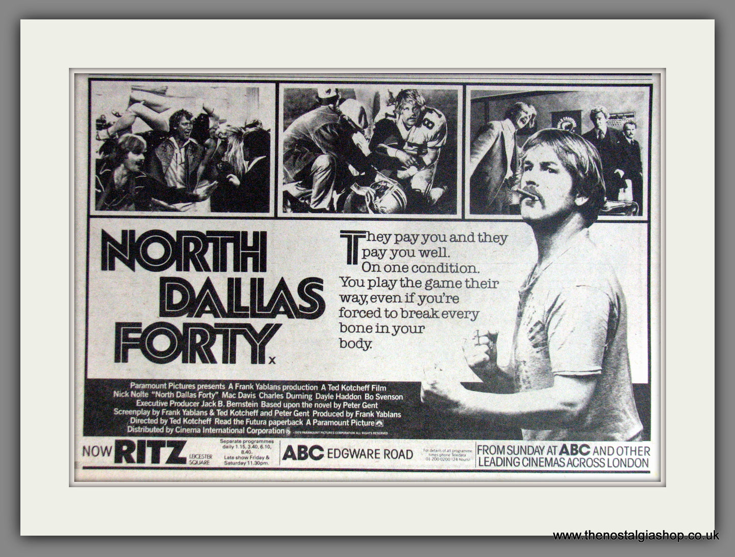 North Dallas Forty. Vintage Advert 1980 (ref AD51273)