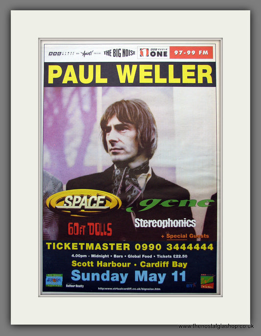Paul Weller. Summer Festival, Wales. Original Vintage Advert 1997 (ref AD13189)