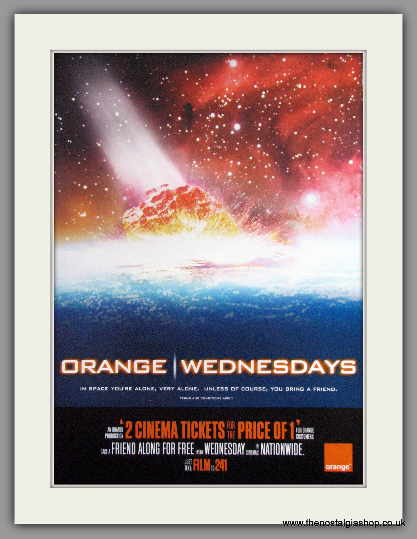 Orange Wednesdays. Set Of 2 Vintage Adverts 2004 (ref AD51296)