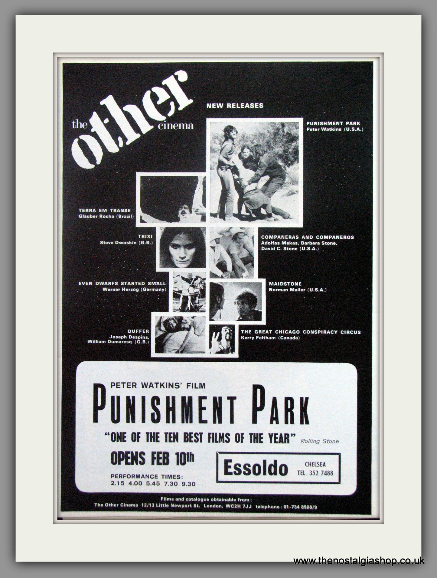 Punishment Park. Original Advert 1972 (ref AD51396)