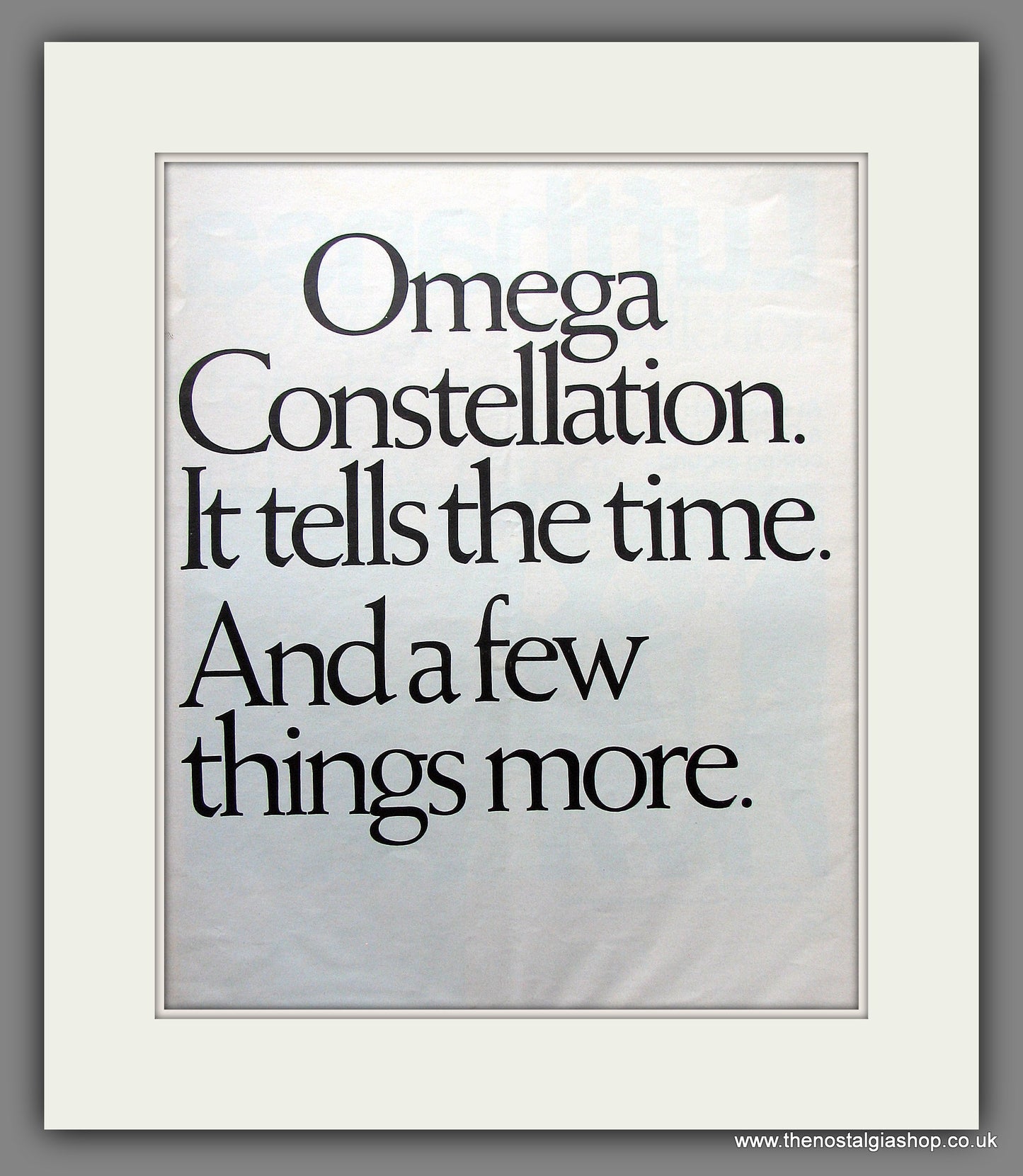 Omega Constellation Chronometer Watch. Original Advert 1970 (ref AD300123)