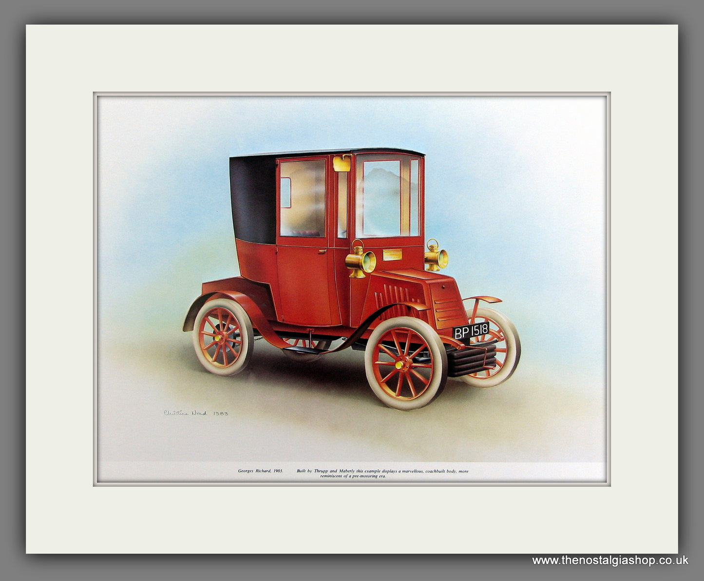 Georges Richard 1903. Mounted Print