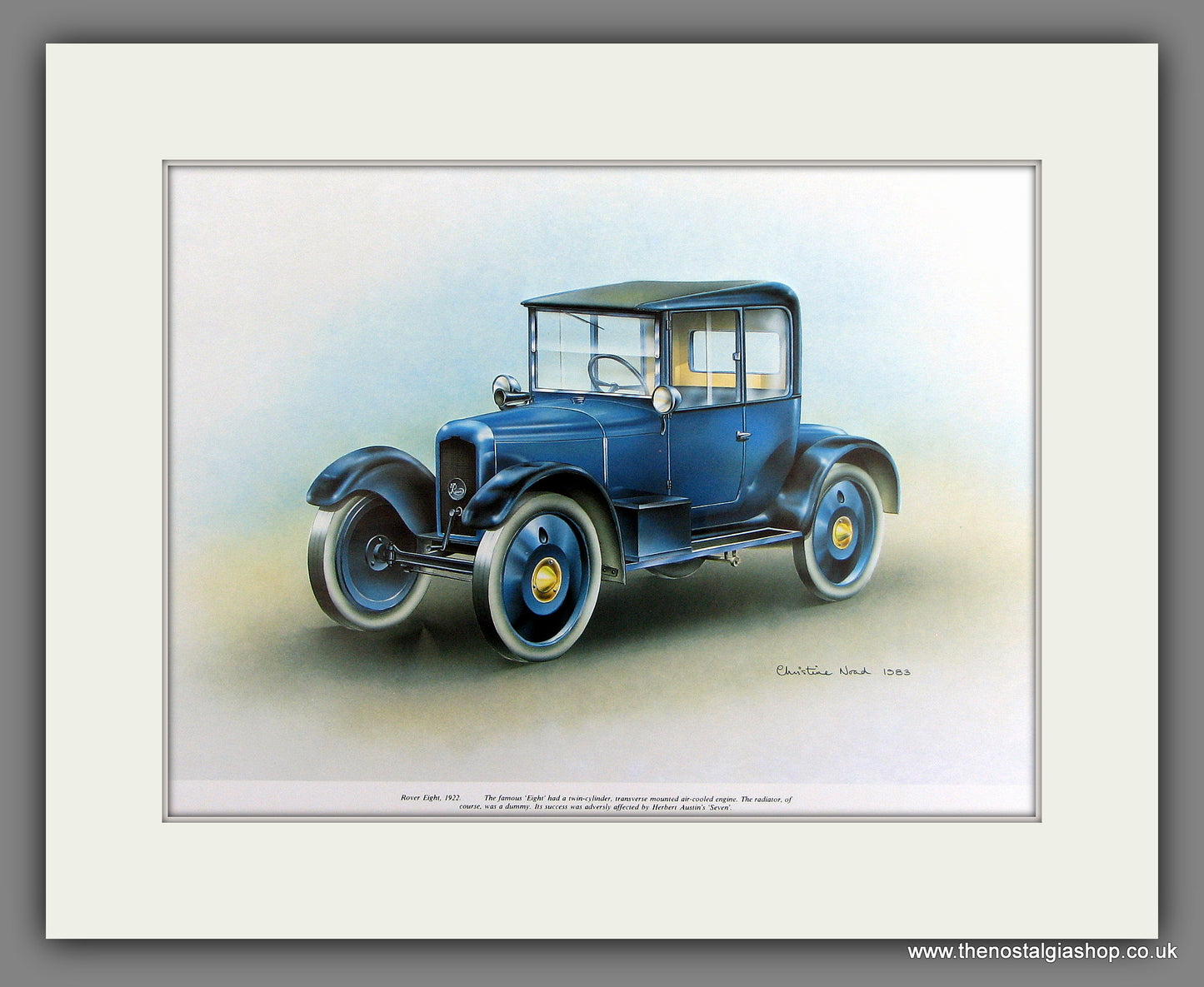 Rover Eight 1922. Mounted Print
