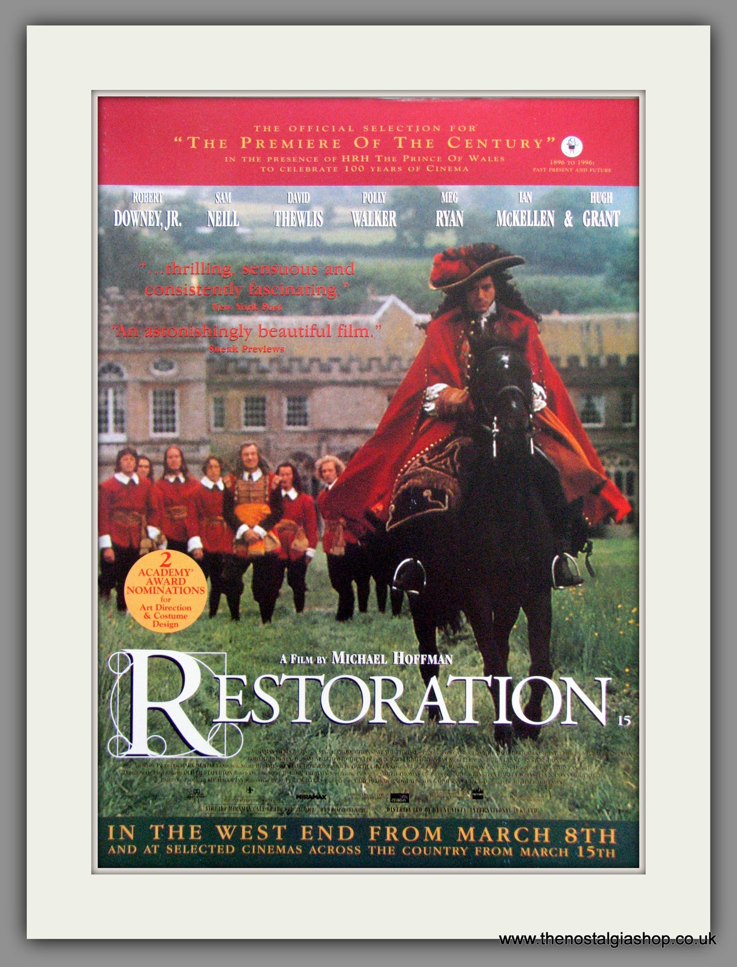 Restoration. Original Advert 2012 (ref AD51465)