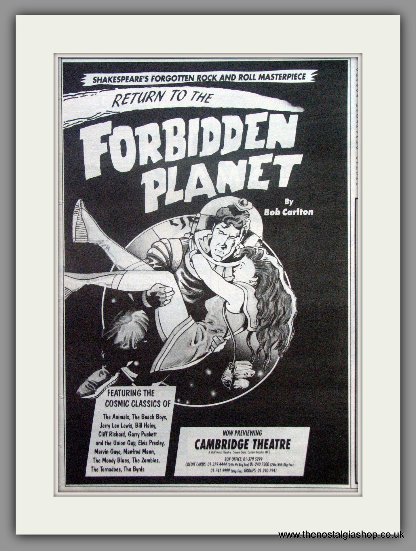 Return To The Forbidden Planet. Original Advert 1989 (ref AD51515)