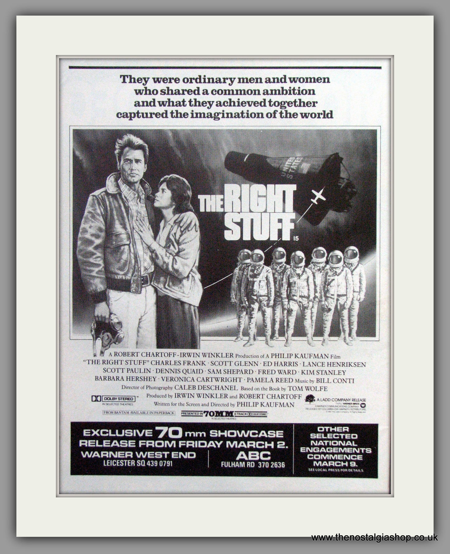 Right Stuff (The). Original Advert 1984 (ref AD51519)