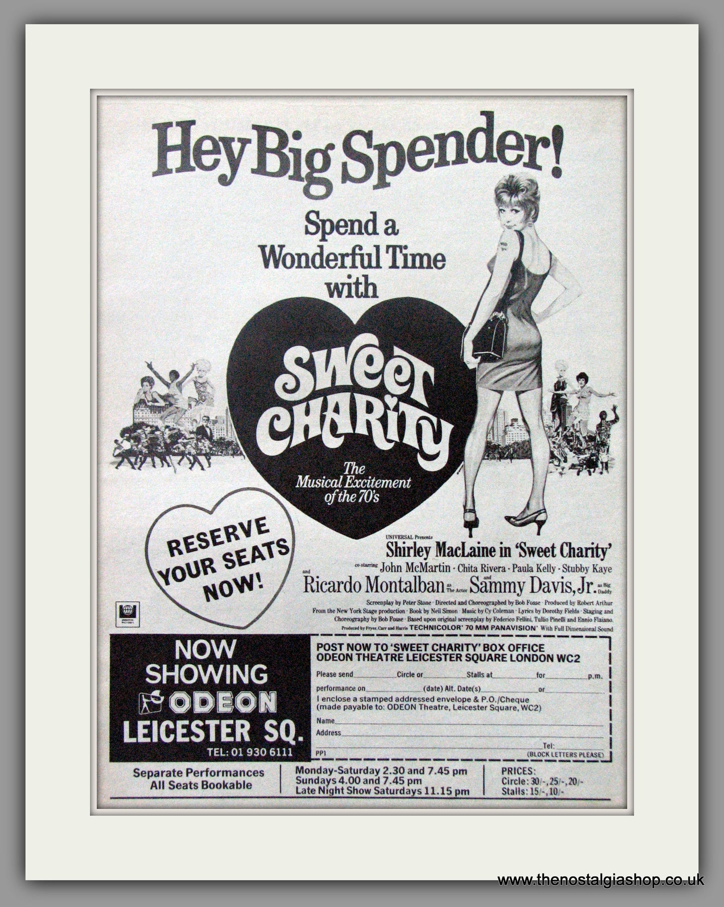 Sweet Charity. Original Advert 1969 (ref AD51744)
