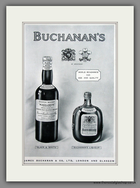 Buchanan's Scotch Whisky Original Advert 1931 (ref AD300068)