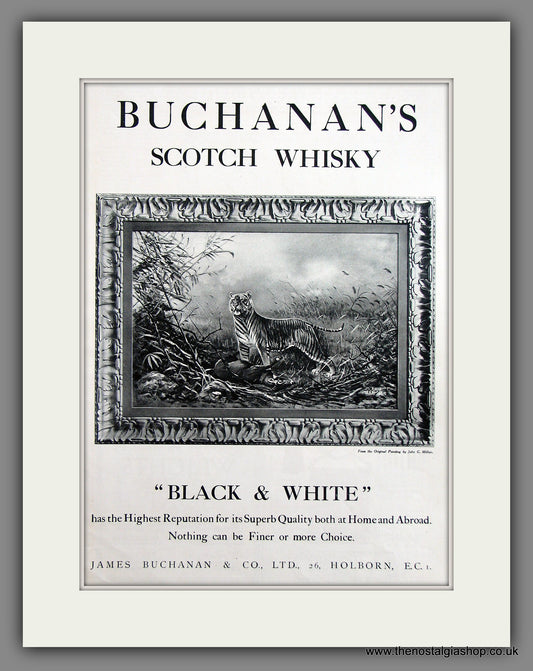 Buchanan's Scotch Whisky Original Advert 1924 (ref AD300070)