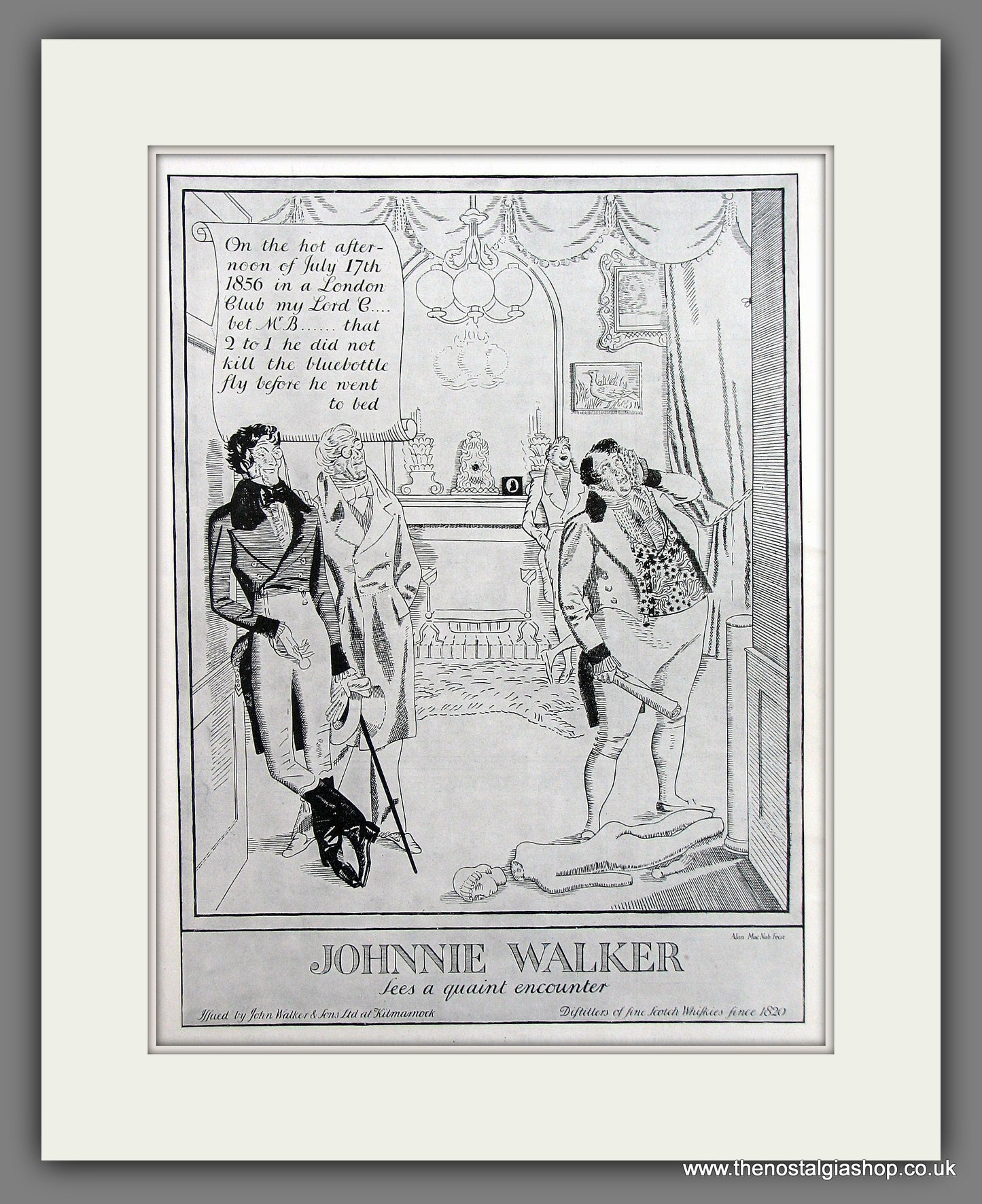 Johnnie Walker Whisky Original Advert 1930 (ref AD300081)