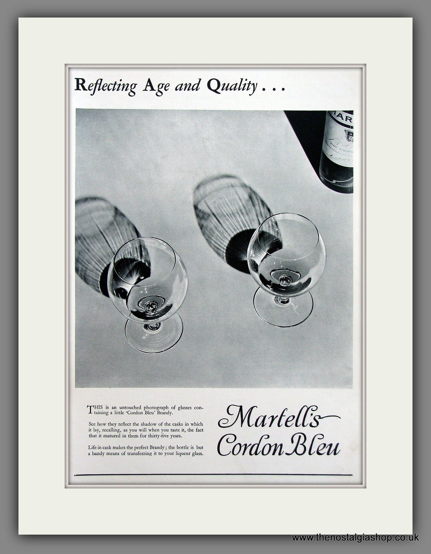 Martell's Cordon Bleu. Original Advert 1931 (ref AD300091)