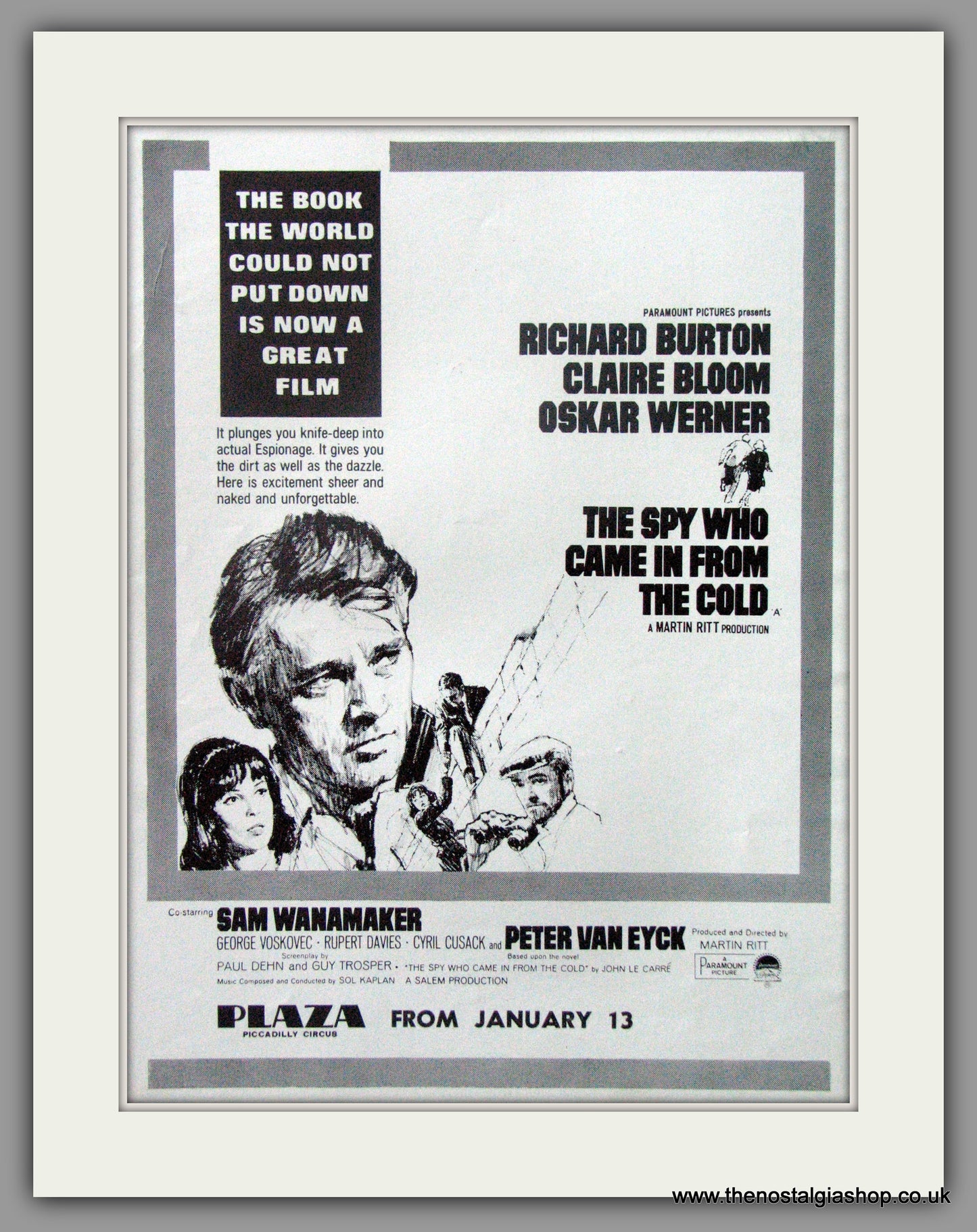 Spy Who Came In From The Cold (The). Original Advert 1966 (ref AD51771)