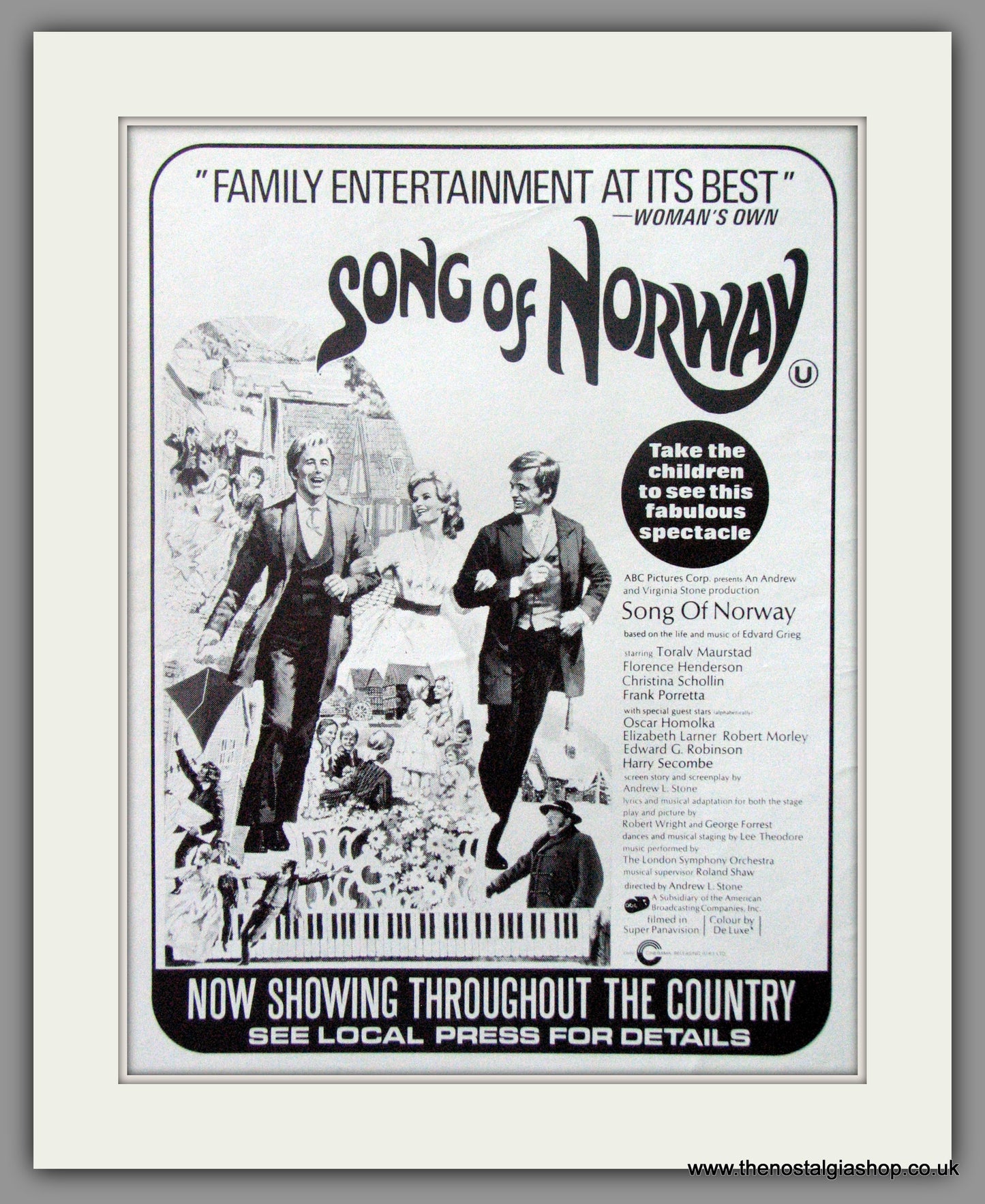 Song Of Norway. Original Advert 1972 (ref AD51775)
