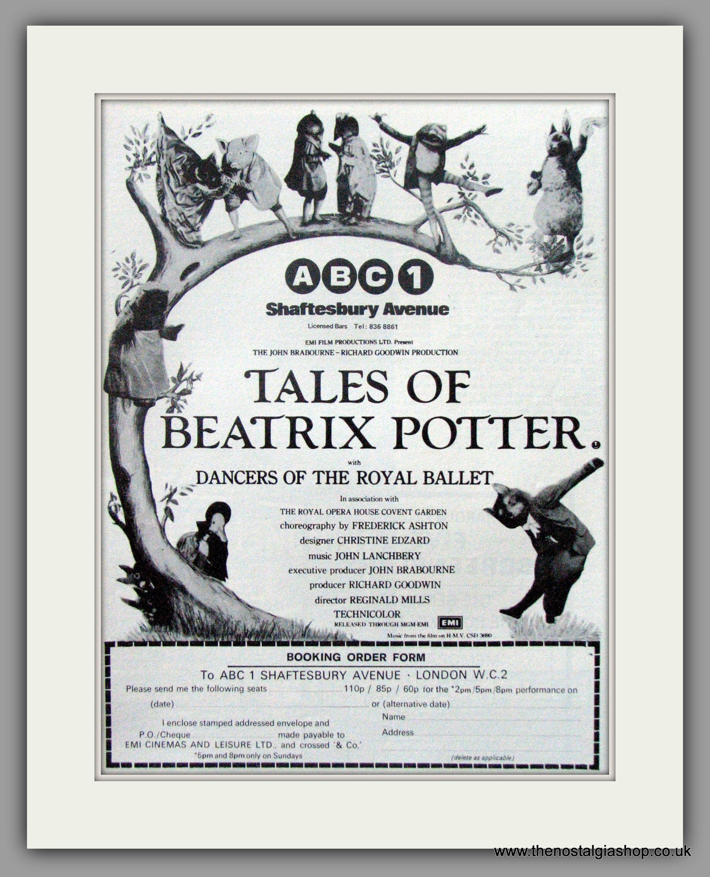 Tales Of Beatrix Potter. Original Advert 1971 (ref AD51791)