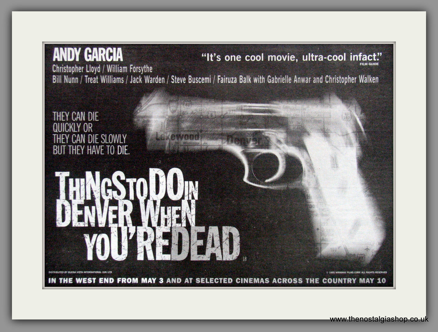 Things To Do In Denver, When You're Dead. Original Advert 1996 (ref AD51874)
