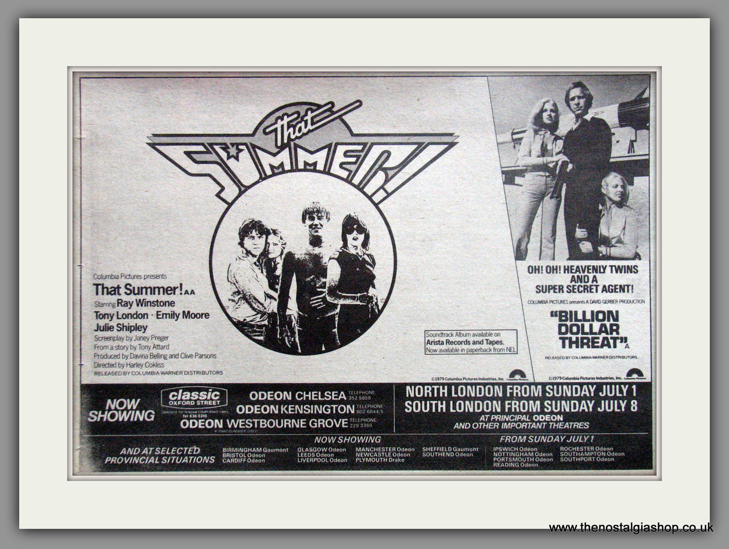 That Summer. Original Advert 1979 (ref AD51877)