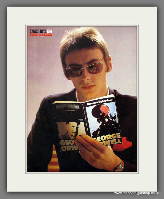 Paul Weller. Smash Hits '84. Vintage Advert 1984 (ref AD55750)