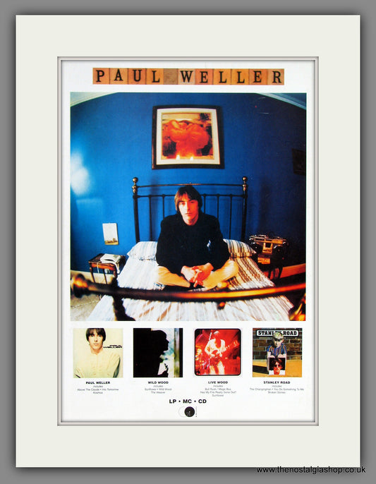 Paul Weller. Albums. Vintage Advert 1996 (ref AD55758)