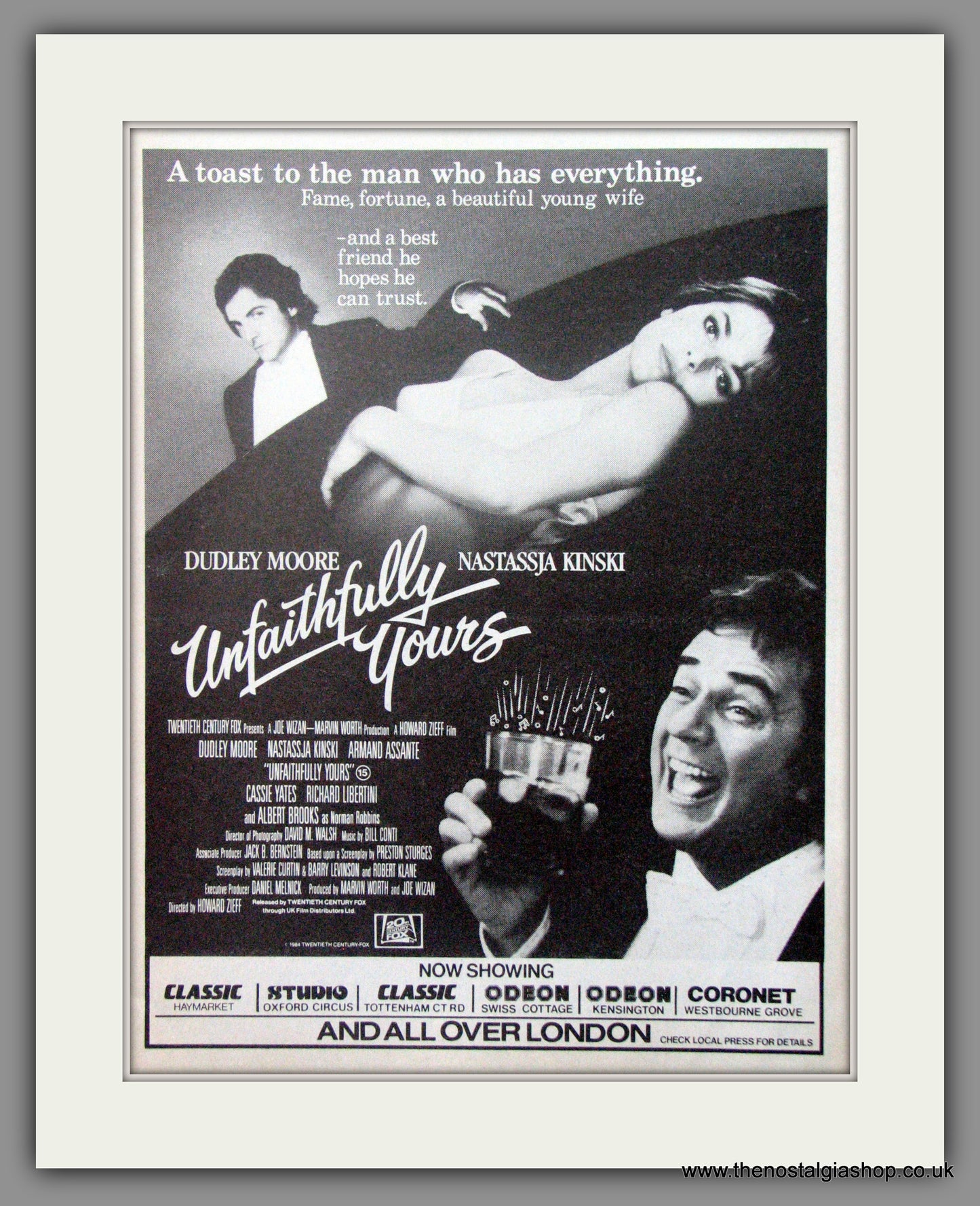 Unfaithfully Yours'. Original Advert 1984 (ref AD51895)