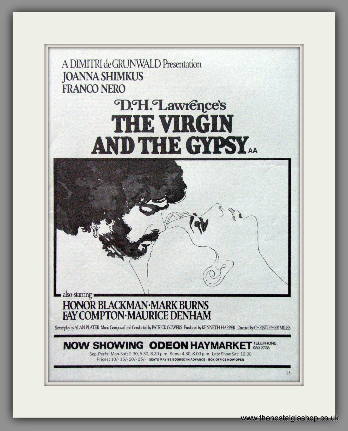 The Virgin And The Gypsy, D.H.Lawrence. Original Advert 1971 (ref AD51903)