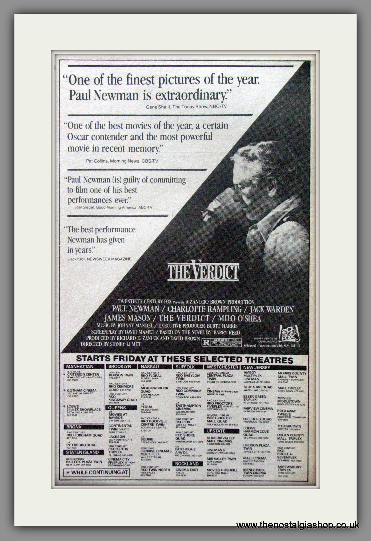 Verdict (The). Original Advert 1982 (ref AD51904)