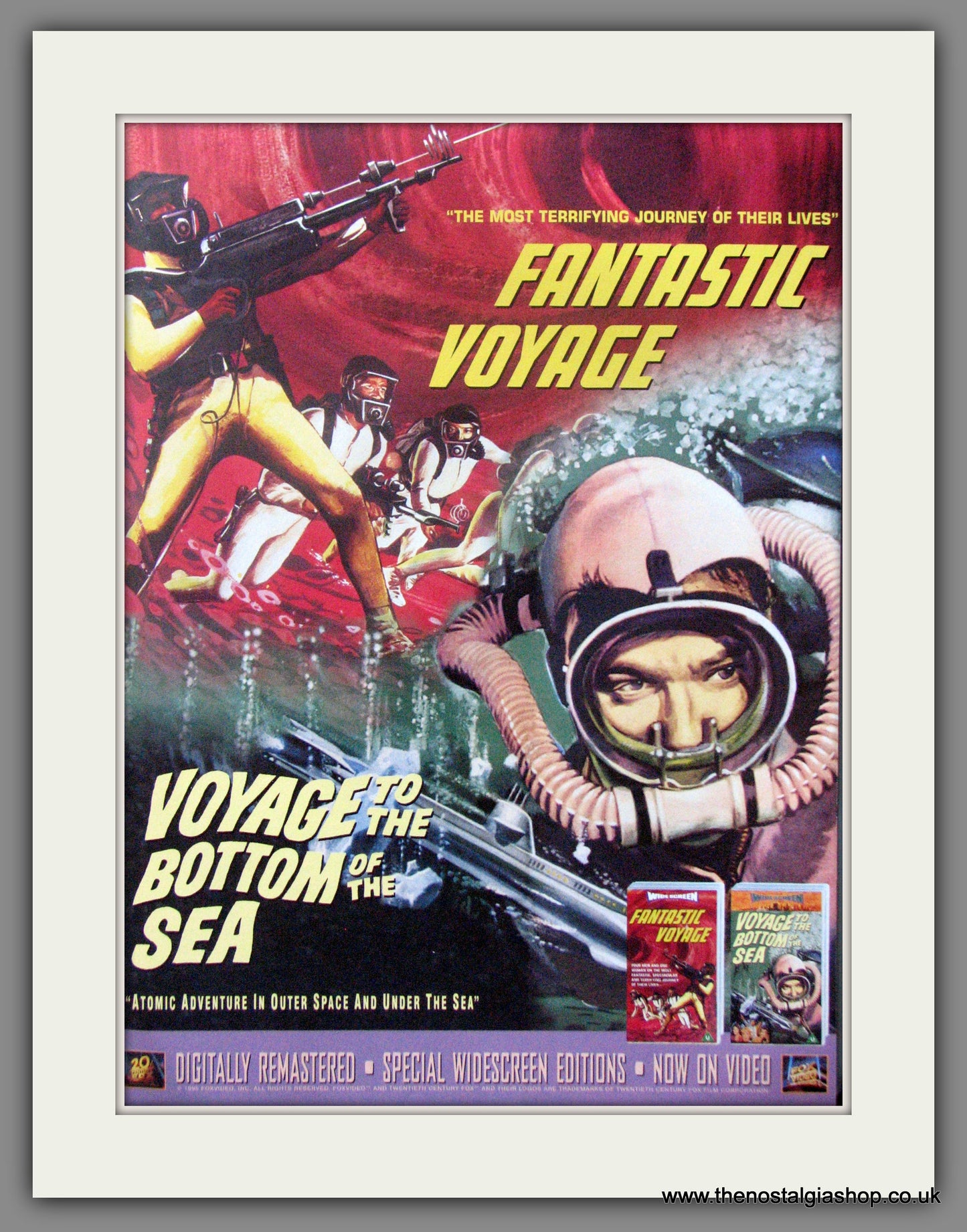 Voyage To The Bottom Of The Sea, Fantastic Voyage. Repro Advert 1995 (ref AD51910)