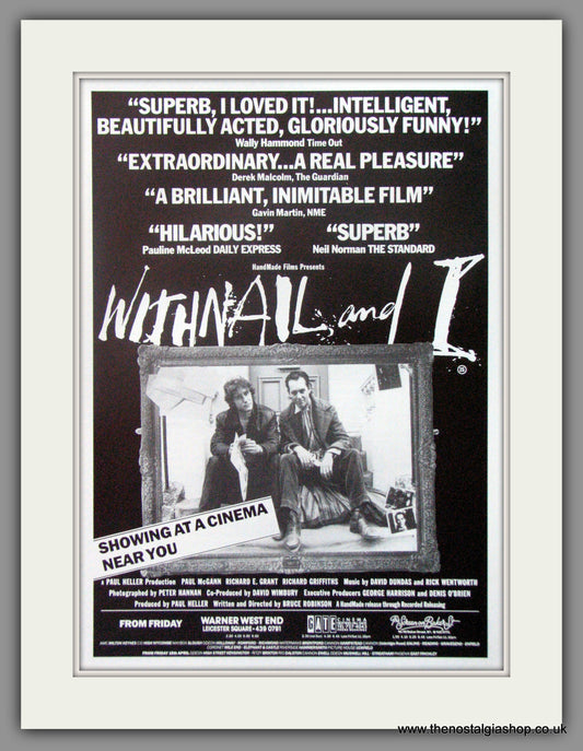 Withnail And I. Original Advert 1988  (ref AD52119)