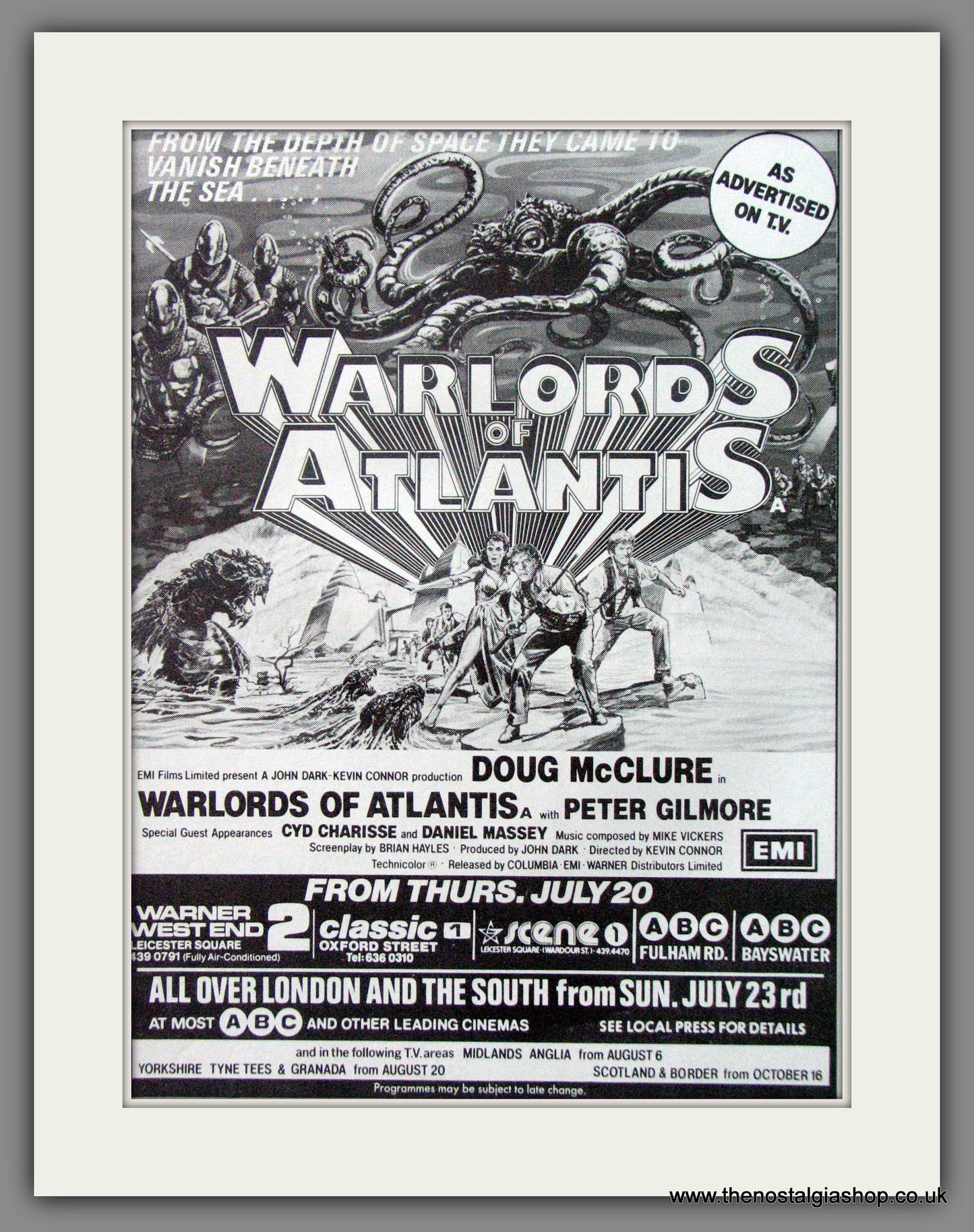 Warlords Of Atlantis. Original Advert 1978 (ref AD52123)