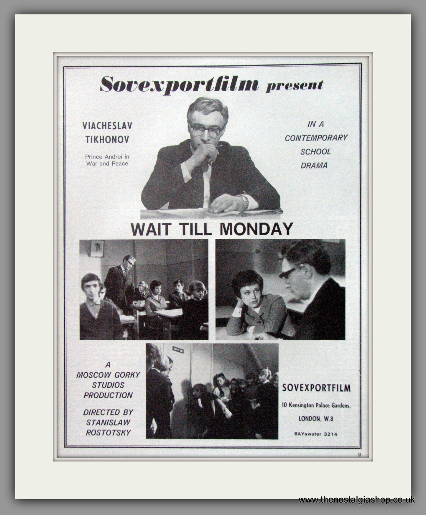 Wait Till Monday. Original Advert 1969 (ref AD52184)