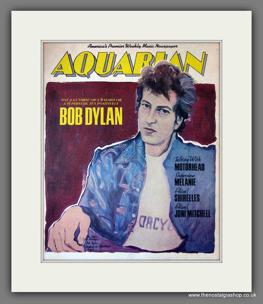Bob Dylan  Original Cover, Aquarian Magazine 1983 (ref AD13302)