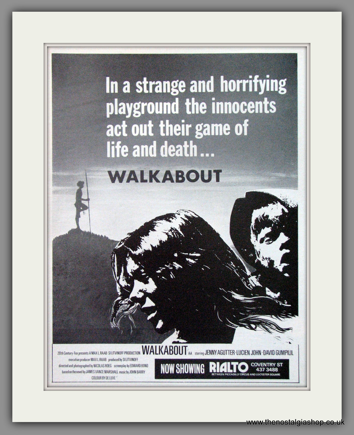 Walkabout. Original Advert 1971 (ref AD52188)