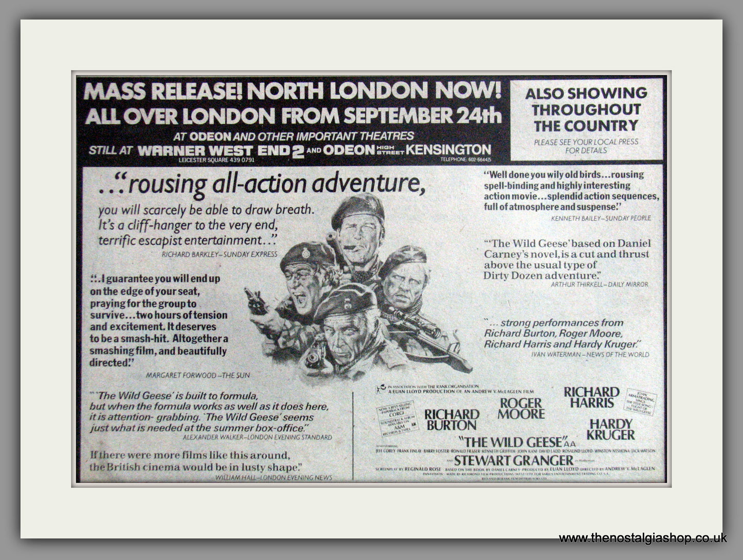 Wild Geese (The). Original Advert 1978 (ref AD52274)