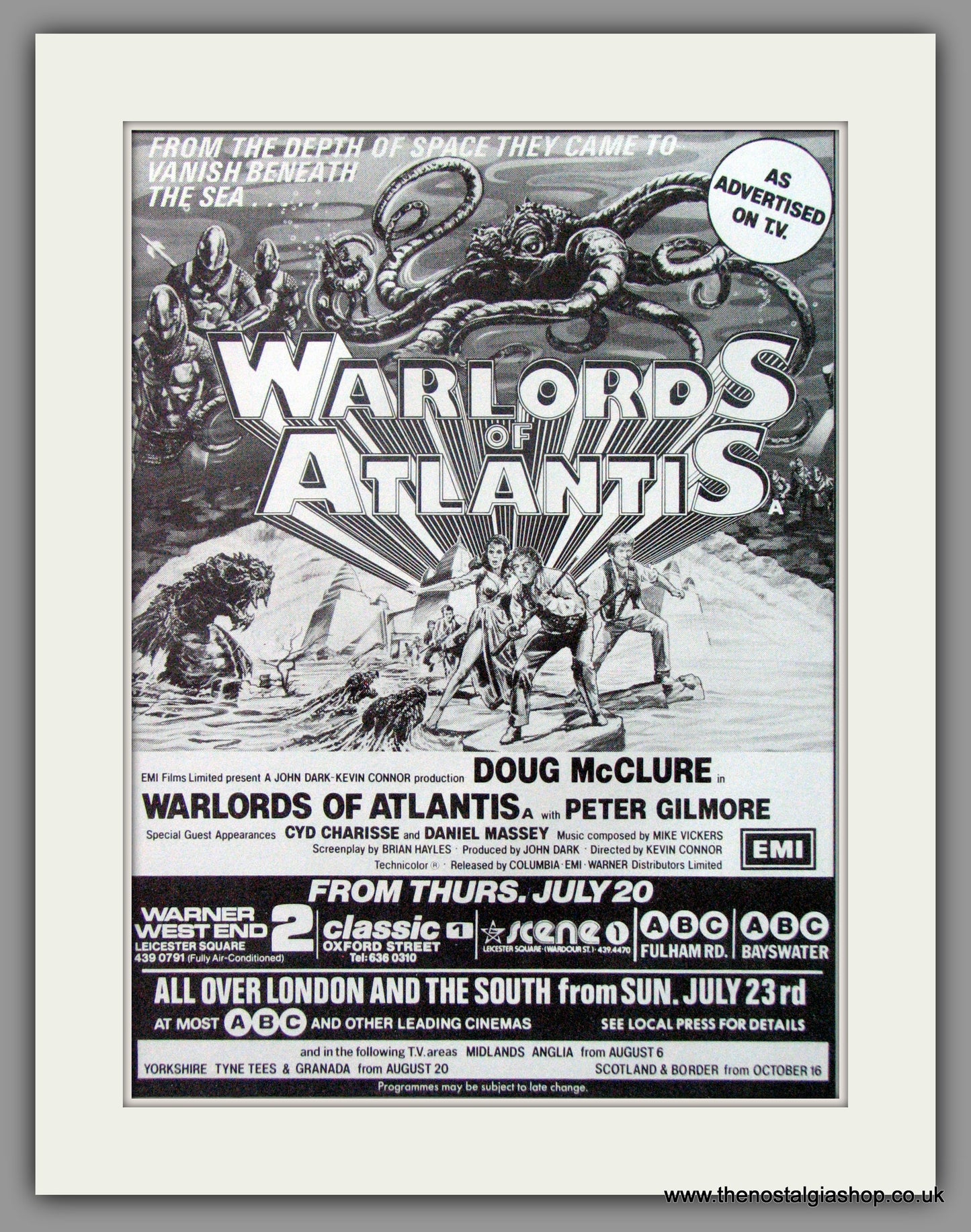 War Lords Of Atlantis. Original Advert 1978 (ref AD52277)