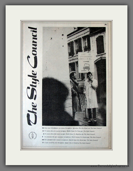 Style Council. Keeps On Burning. Original Vintage Advert 1983 (ref AD13313)