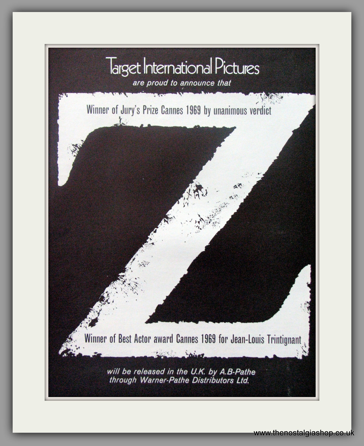 Z. Original Advert 1970 (ref AD52326)
