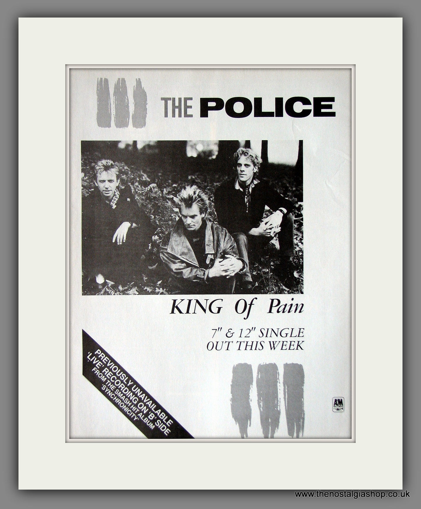 Police (The) King Of Pain. 1984 Original Advert (ref AD55847)