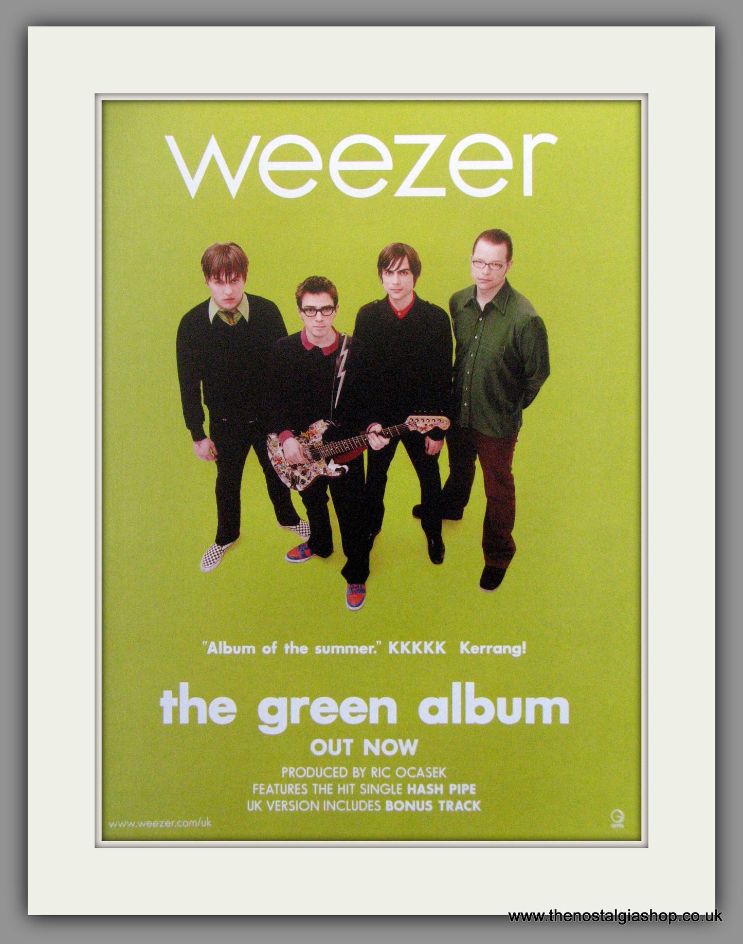 Weezer. The Green Album. 2001 Original Advert (ref AD51011)