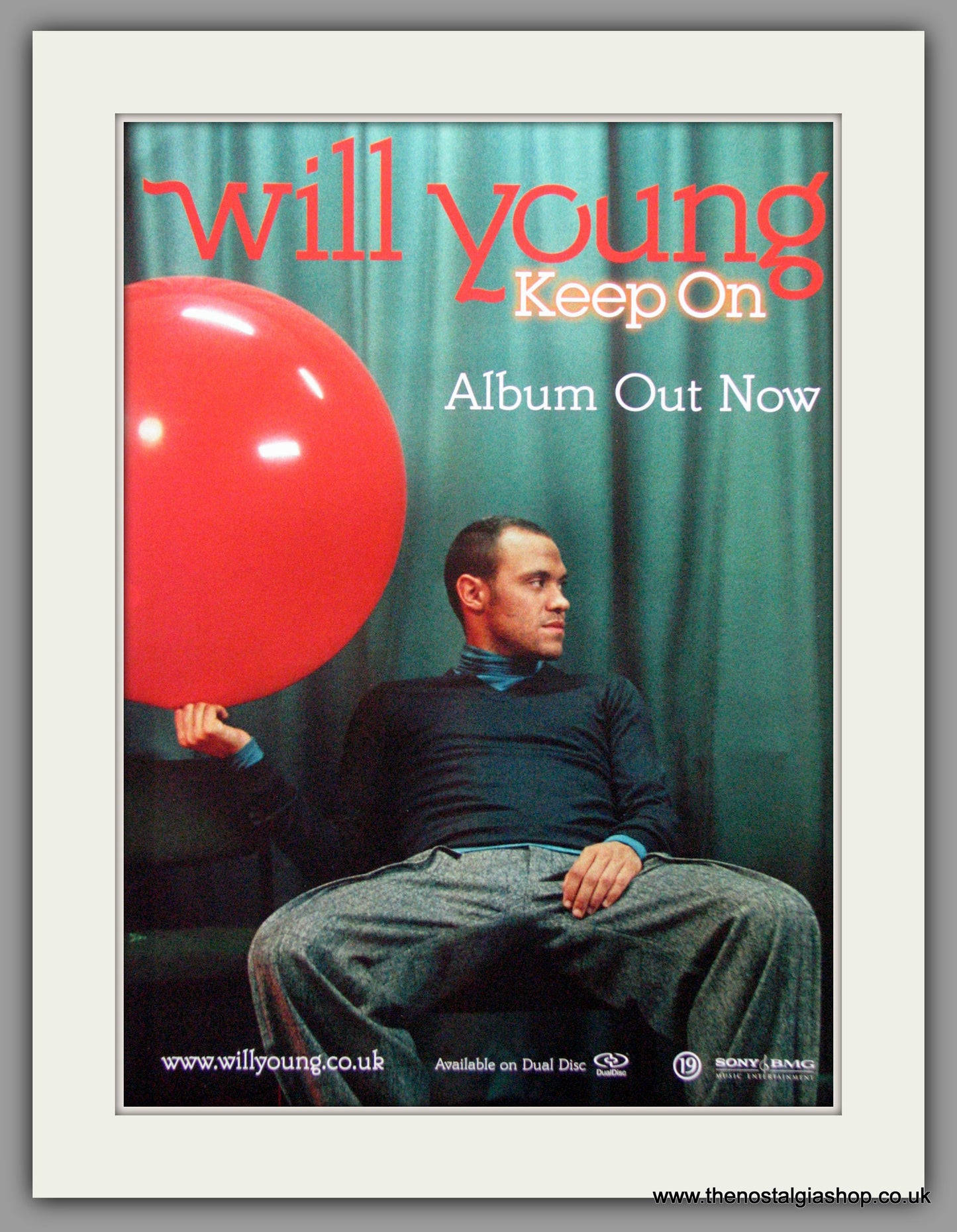 Will Young. Keep On. 2006 Original Advert (ref AD51156)