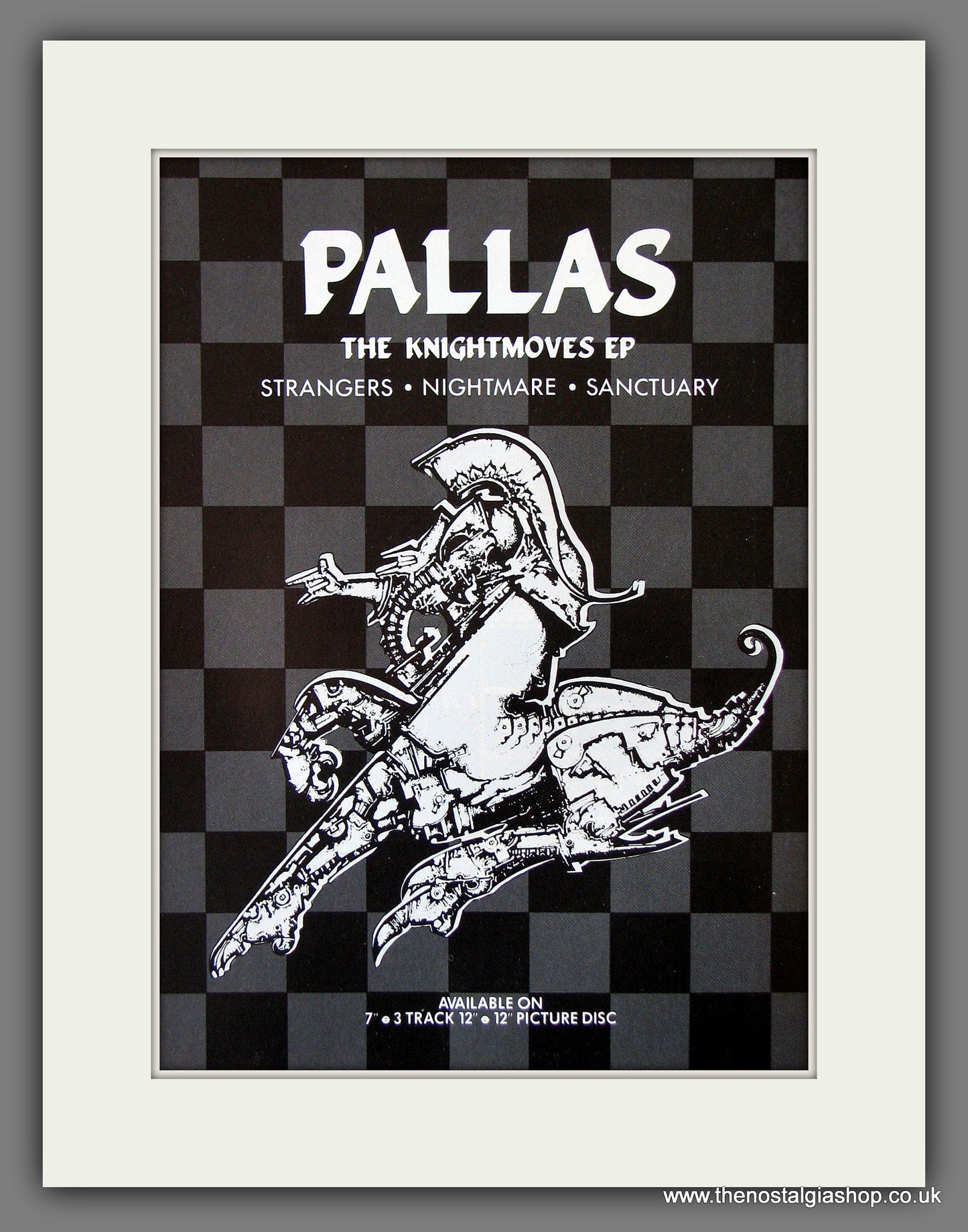 Pallas. The Knightmoves EP. 1985 Original Advert (ref AD55886)