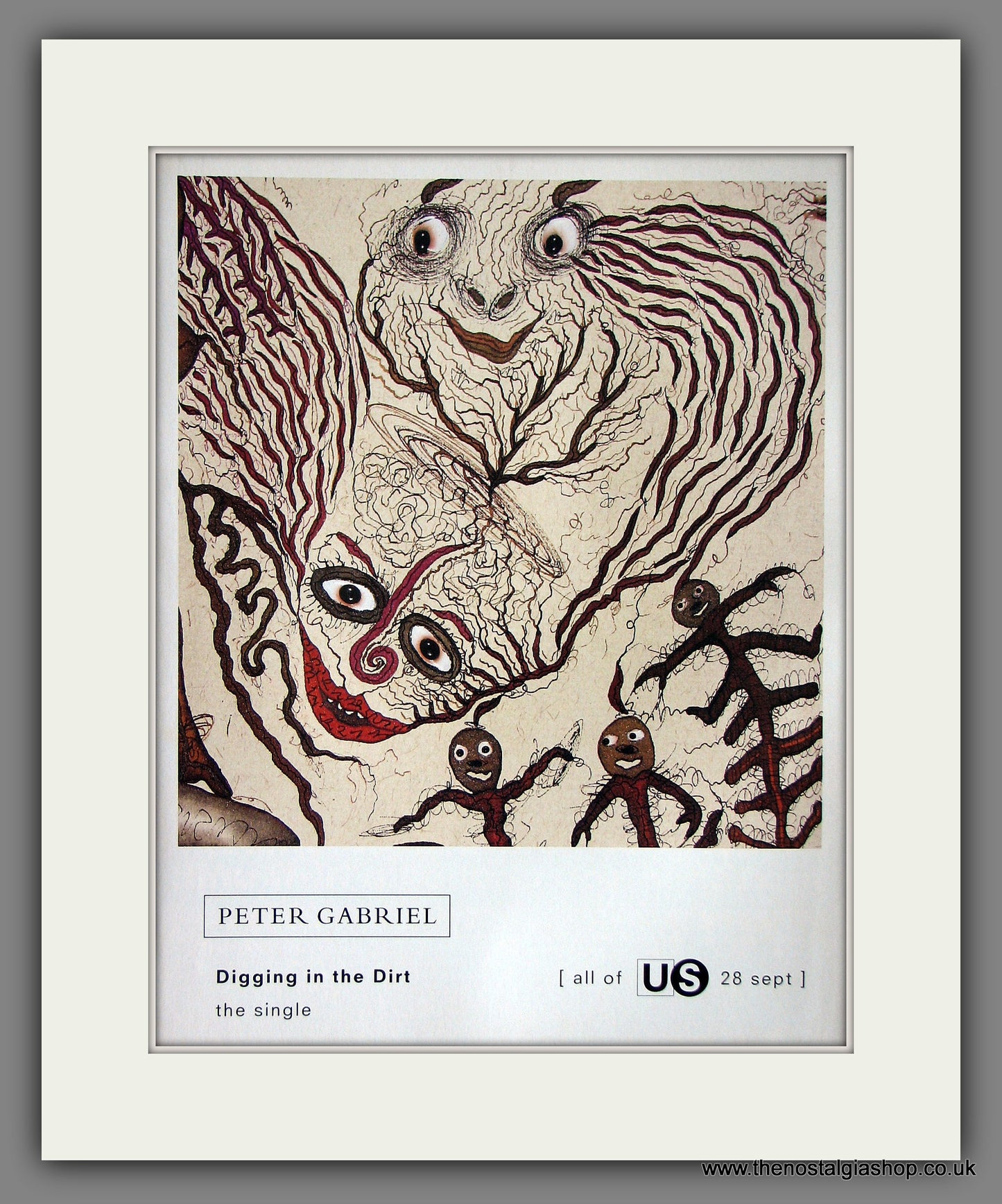 Peter Gabriel. Digging In The Dirt. 1992 Original Advert (ref AD55889)